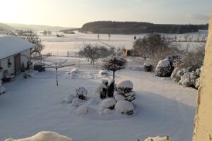 Pension Görgen am Nürburgring - Aussicht - Winter